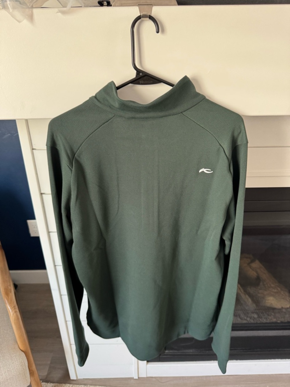 NEW KJUS Men's Essentials Half-Zip Pullover Canopy Green Size 52 Large - Picture 5 of 7
